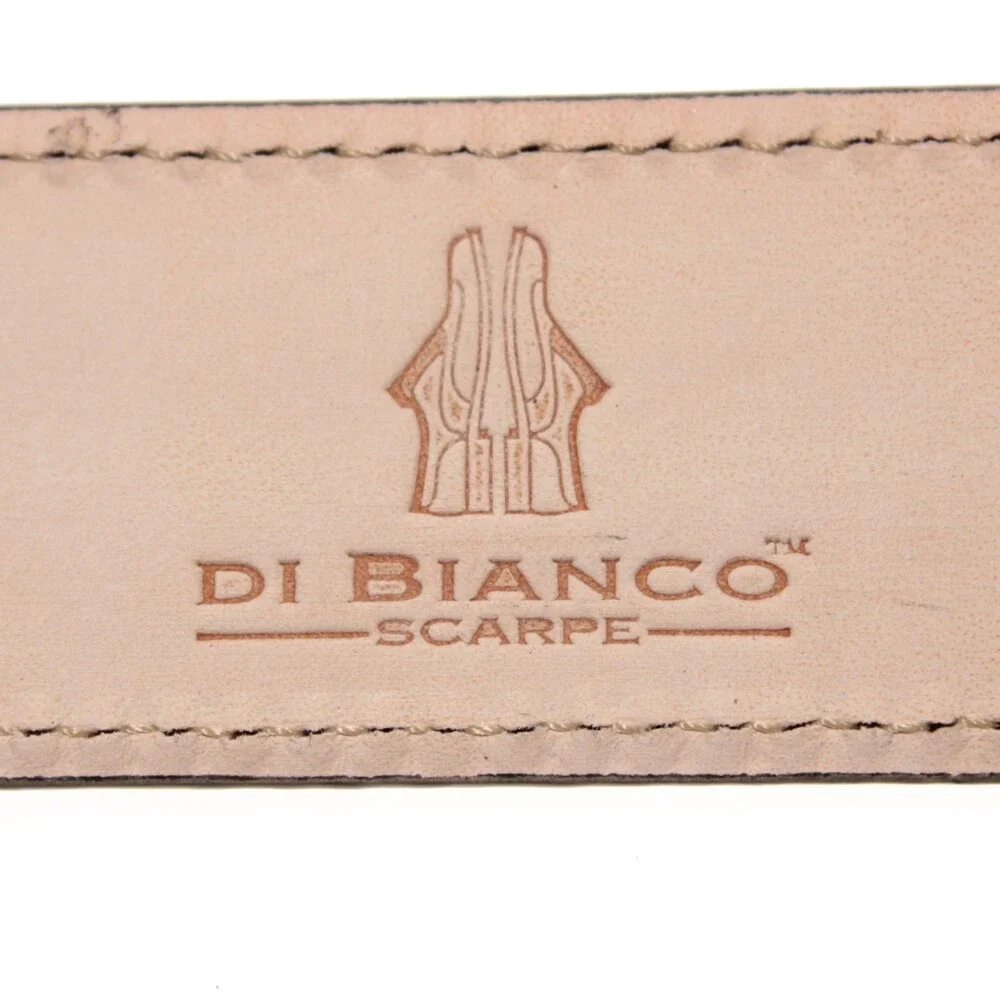 Di Bianco NWT Cut to Size Dress Belt In Dark Red Pebbled Leather One Size